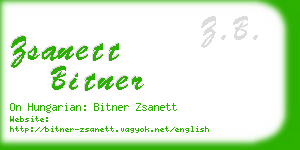 zsanett bitner business card